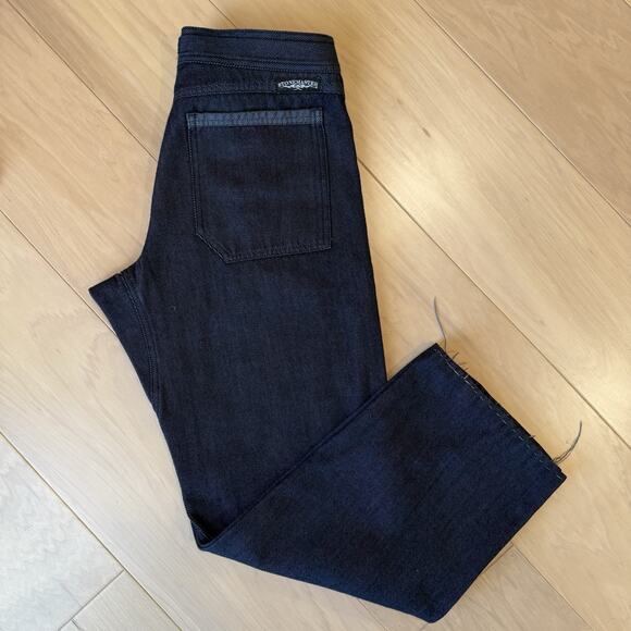 Stone Master Pants 30 Blue Dark Wash Belted Utility Made in USA Outdoors - Picture 2 of 9